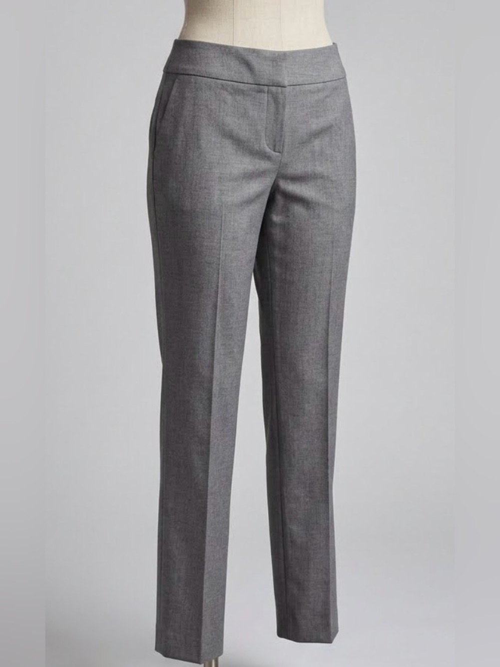 Tahari Gray Women's Tailored Dress Trousers